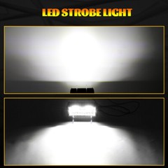 2x 7Inch 40000ML LED Work Light Bar Flood Spot Pod Offroad Fog Driving ATV Truck