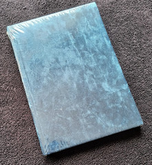 Journal w/ dark blue crushed velvet cover – journal diary stationery goth whimsy