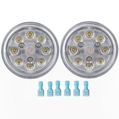 AGP.1978 2Pack 24W Round LED Work Light Hi/Lo Beam for John Deere Tractor 4040