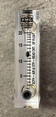 (NEW) KING INSTURMENT FLOWMETER 75201102C07 1/4 F NPT BR EP 20 SCFH