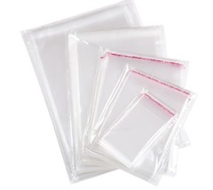 100-500pcs OPP Clear Plastic Self Seal Adhesive Bags Poly Pouch with Hang Hole