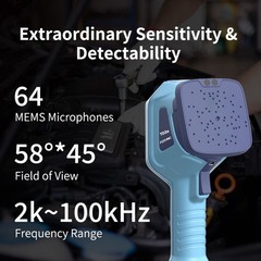 FOTRIC TD2e Acoustic Imaging Camera 640×480 Electrical Repair Gas Leak Detector