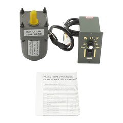 Electric AC Gear Motor Single Phase Variable Speed Controller 1:10 125RPM 110V