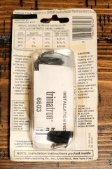 Leviton 805-6603 Ivory Rotary Dimmer Switch 300W 120V Hi-Lo Incandescent