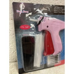 Feng Jiang Retail Tagging Gun W/ Tags and Replacement Needles, 500 pcs – Pink