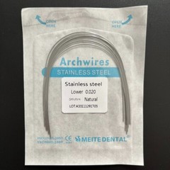 50 Packs Dental Orthodontic Stainless Steel Arch Wire Round Natural Form