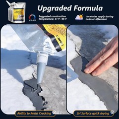 Concrete Crack Filler,5 LB High Elasticity Cement Crack Filler,Self-Leveling Qui