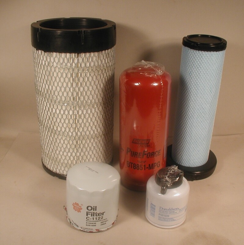 FILTER KIT FITS BOBCAT S220 S250 S300 ST250 T300 A220 A300 LATE HIGH FLOW MODEL