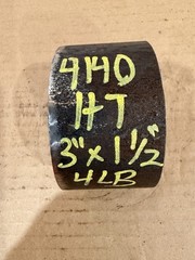 One Piece 4140 Hot Rolled Steel Bar Round Stock Heat Treated 3” OD x ~1 1/2”