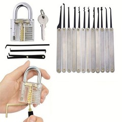 1 Set Transparent Padlock Teaching Model for Lock Structure Learning Classes Kit