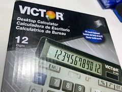 Victor Desktop Calculator 12 Digit Display 6.0 L x 7.5 W x 1.6 H