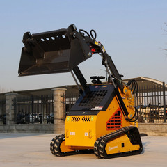 Mini Skid Steer Loader 24HP 4-in-1 Bucket 3-Stage Pump Hydraulic System Upgraded
