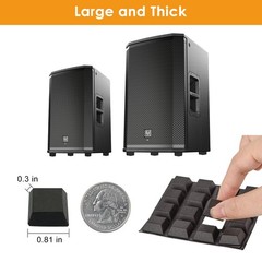 Rubber Feet for Electronics-Adhesive Black, Bumpers