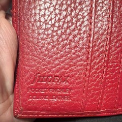 Rare vintage Filofax Pocket Finchley Leather Red Ring-Bound Planner Organizer