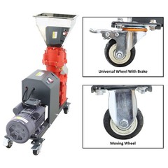 220V 150-200KG/h 3mm Feed Pellet Mill Machine Feed Pelletizer with 4 Rollers