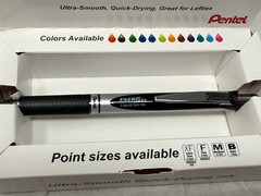 New Pentel Energel RTX Liquid Gel Ink Pen .7mm Black In VIP Box Lot of 5 BL77-A