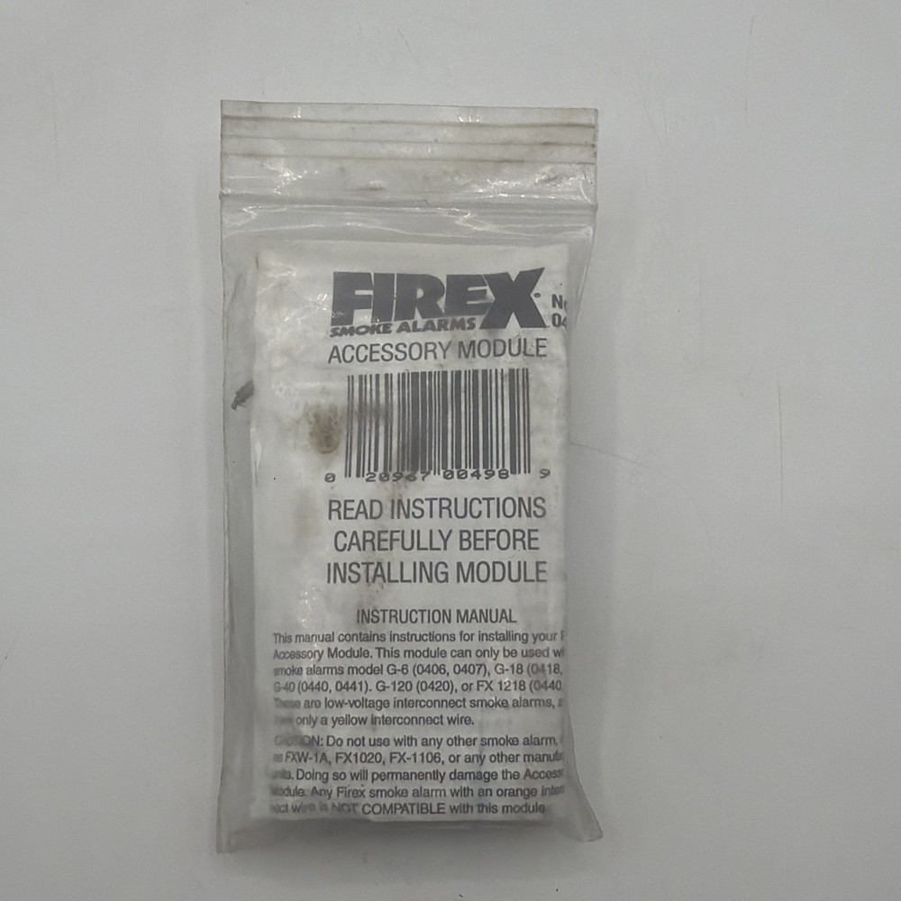 Firex Smoke Alarm Accessory Module 0498 NEW SEALED