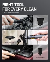 Fanttik Flip G10 Nano AutoCare Cordless Electric Car Interior Detailing Black