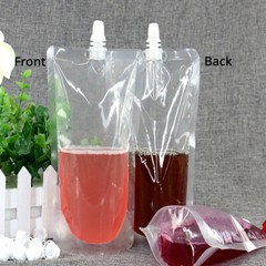 Multi-Size & Color Glossy Mylar Stand up Drinking Pouches w/ Spout & Funnel
