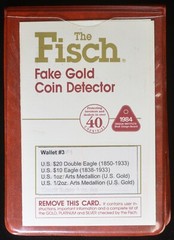 Fisch Fake Gold Coin Identification Detector Wallet 3 – American Eagles