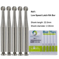 WAVE Dental Round Carbide Bur For Slow Speed Latch RA1-8 Taper Fissure RA702 699