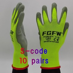 10 Pairs PU Coated Work Gloves – Lightweight, Durable Safety Gloves Certified