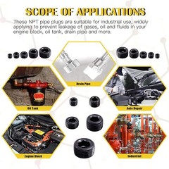 3/8″ NPT PIPE PLUGS MALE STEEL INTERNAL HEX HEAD SOCKET PIPE PLUGS END CAP 20PCS