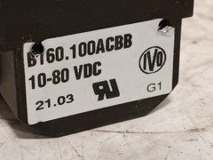 Baumer IVO B160.100ACBB hour meter 10-80 VDC panel mount elapsed time as picture