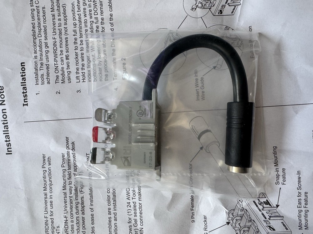 Lot of 90- TII ONT-PWRDIN-U Universal Mounting Power Module with DIN Connector