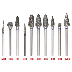 10-50pcs Tungsten Carbide Dental Acrylic Bur Drill Coarse Cutter 2.35mm Shank