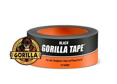 Gorilla Black 1.88 Inch X 10 Yard Duct Tape, Single Roll (Pack of 2)