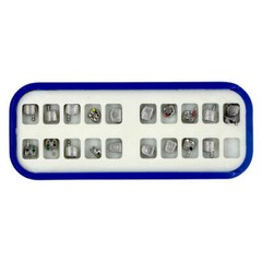 10 kits dental orthodontic mental bracket mini MBT 0.022 345 with hook 20pcs/kit