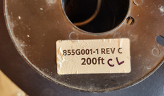 4 Conductor Cable 45ft of spool 855G001-2 22 AWG 2P Shielded PPRO/PVC