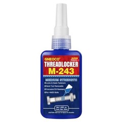 Threadlocker Blue, Thread Lock Medium Strength Lock Tight for Nuts, Bolts, Faste