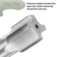 Hand Plug Tap 1-1/2-12 UNF 2B Thread Plug Style Screw Tapping Threading Tool