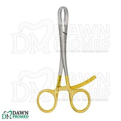 3 Pcs Bone Holding Forceps Curved Serrated 5.5″ Gold Plated Instrument German Gr