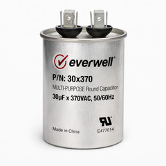 30µF 370VAC Round Motor Run Capacitor