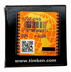 (2 PACK) TIMKEN 6202-2RS 15X35X11MM Double Rubber Seal Ball Bearings