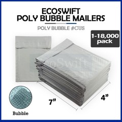 1-18000 #0000 4×6 “EcoSwift” Small Poly Bubble Mailer Padded Envelope Bags 4 x 6
