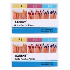 60pcs/Pack Dental Gutta Percha Points F1, F2, F3 Endodontics Root-Canal F1-F3