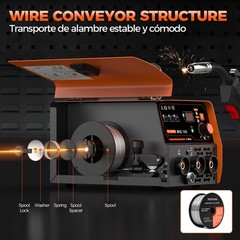 145A MINI MIG Welder 110V, Flux Core/Lift TIG/Stick Welder & TIG Welding Torch
