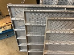 Set of 6 Full Size Aluminum 10 Mold Glazed Sub Sandwich Bread Pans 25.5″ x 18″