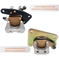 Javik Front Left Right Rear All Brake Calipers For Yamaha Kodiak 400 2000-2002