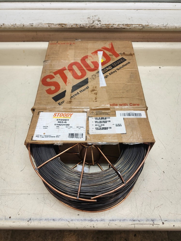 Stoody ESAB 11423100 Hardfacing Metal-Cored Welding Wire,0.045 in dia 965-G 33lb