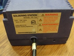 HAKKO FP-102 Soldering Iron Station w/ extra tips and solder spool COMPLETE !
