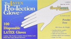 COMFITWEAR Disposable Latex Gloves, Powder Free Size Large(Pack of 100)