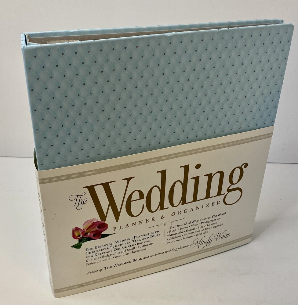 Wedding Planner & Organizer Hardcover Mindy Weiss Ring Binder Illustrated Book