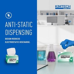 1-Ply Unscented Kimwipes – Light-Duty Wipers for Labs, 286 Efficient Dispensing