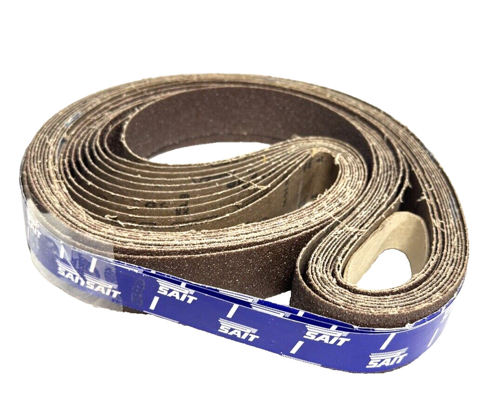 10-Pk 1-1/2″ x 30″ SAIT Aluminum Oxide Closed Coat 1A-X Sanding Belt 36 Grit