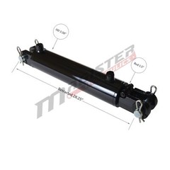 Hydraulic Cylinder Welded Double Acting 3″ Bore 18″ Stroke Clevis End 3×18 NEW